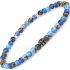Купить синий браслет из агата на резинке Everiot Select LNS-2046 оптом от 830 руб.