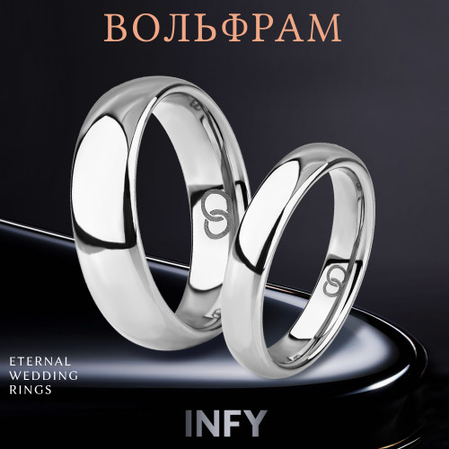 Купить кольцо из вольфрама INFY RTG-0001-ST, обручальное, шириной от 2 до 8 мм оптом от 1 160 руб.