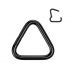 Пирсинг кольцо кликер из титана PiercedFish RHT33 треугольник черный