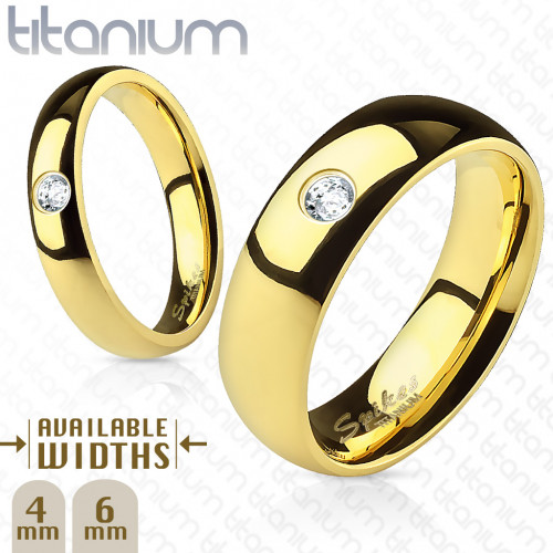 Купить кольцо из титана Spikes R-TI-4373 в классическом стиле с фианитом оптом от 560 руб.