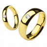 Купить кольцо из титана Spikes R-TI-4373 в классическом стиле с фианитом оптом от 560 руб.