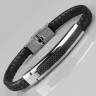 Купить кожаный браслет мужской Everiot BC-MJ-1748 плетеный с металлической вставкой оптом от 1 140 руб.