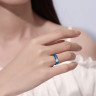 Купить кольцо из карбида вольфрама синее Lonti RTG-0031 с орнаментом "Кельтский дракон" (оттенок металл) оптом от 1 020 руб.