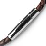 Купить мужской кожаный браслет плетеный Everiot Select LNS-5021 коричневый (4 мм) оптом от 740 руб.