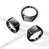 Купить кольцо-печатка (перстень) 9, 14, 18 мм из стали TATIC RSS-7687 с площадкой для гравировки надписей оптом от 650 руб.