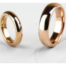 Купить кольцо Tisten из титан-вольфрама (тистена) R-TS-003 обручальное с IP-покрытием цвета розового золота оптом от 1 140 руб.