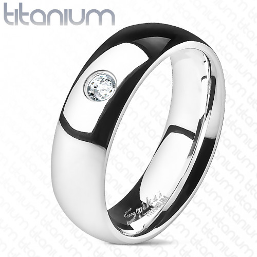 Купить кольцо из титана Spikes TM-3275-6 с фианитом оптом от 510 руб.