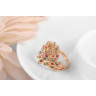 Купить кольцо ROZI RG-09290 павлиний хвост в золотом цвете оптом от 550 руб.
