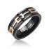 Купить мужское кольцо из ювелирной стали SPIKES черное R-M2801 оптом от 750 руб.