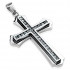 SSPL-4075.jpg Купить мужской крест из нержавеющей стали с фианитами Spikes SSPL-4075 оптом от 930 руб.