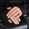 Купить женское кольцо из стали с фианитом и перламутром TATIC RSS-7178 помолвочное оптом от 450 руб.
