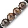 Купить мужской браслет на резинке Everiot Select LNS-2034 из камней лавы и бронзита оптом от 550 руб.