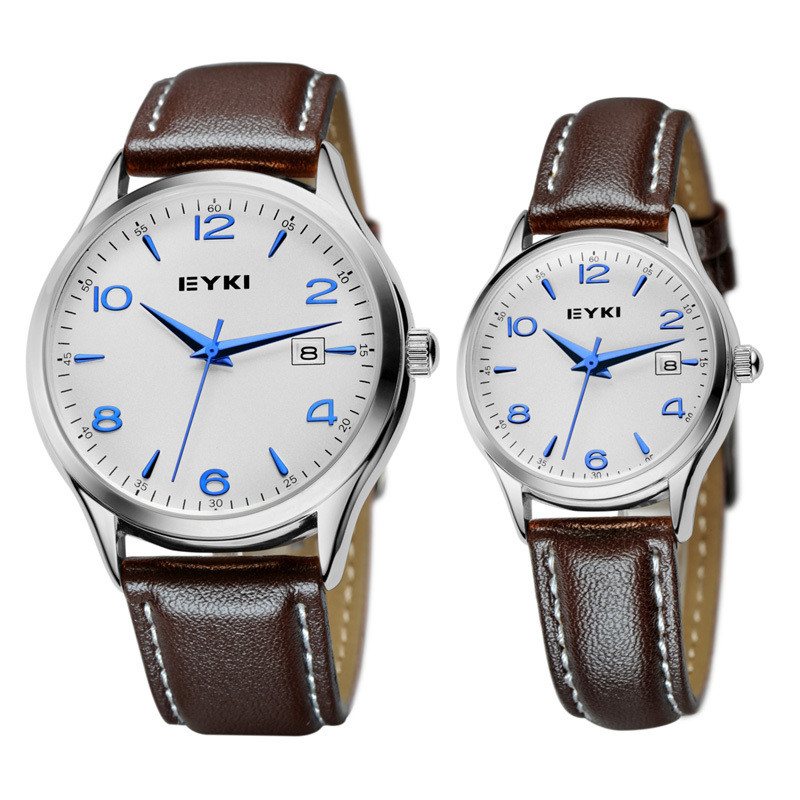 Купить часы EYKI серии E Times ET9278BRN-B на коричневом кожаном ремешке оптом от 2 090 руб.