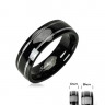 Купить кольцо из титана Spikes R-TI-0523 черное оптом от 610 руб.