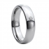 Купить классическое обручальное кольцо из карбида вольфрама Lonti TU-027016 с фианитом оптом от 820 руб.