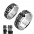 Купить кольцо из стали Spikes R-H1001 черное с крестом оптом от 460 руб.