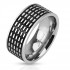 Купить кольцо мужское из стали Spikes R-M3062 с рельефной поверхностью оптом от 580 руб.