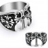 Купить мужской перстень из стали Spikes R-H1618 с крестами и черным фианитом оптом от 780 руб.