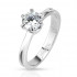 Купить помолвочное кольцо из стали Spikes R-M2217 с крупным фианитом оптом от 570 руб.