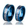 Купить кольцо из карбида вольфрама синее Lonti RTG-0030 с орнаментом "Кельтский дракон" (золотистый оттенок) оптом от 1 100 руб.