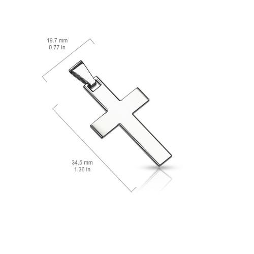 Купить кулон крест из ювелирной стали TATIC SSPM-7000 оптом от 440 руб.