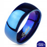 Купить кольцо для пар из стали Spikes R004, синее оптом от 380 руб.