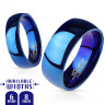 Купить кольцо для пар из стали Spikes R004, синее оптом от 380 руб.