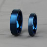 Купить кольцо из карбида вольфрама Lonti --R-TG-0023 синее матовое оптом от 800 руб.