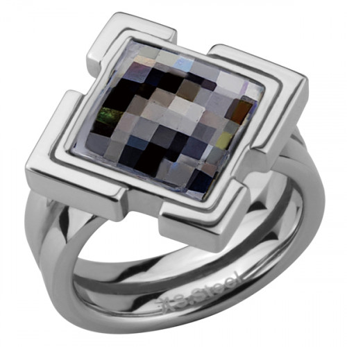 Купить кольцо из стали Everiot AAB-861RSSBK с кристаллом Swarovski оптом от 1 250 руб.