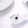 Купить незамкнутое кольцо Everiot RA-XP-14211 с черным искусственным жемчугом, регулируемое оптом от 550 руб.