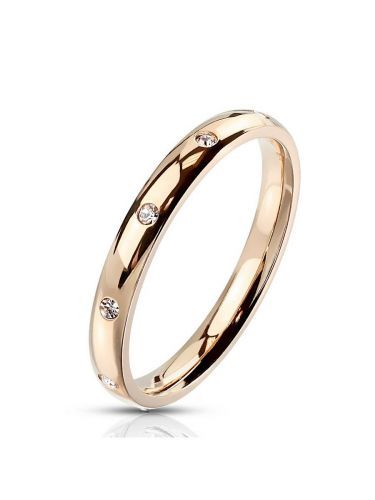 Купить женское кольцо из стали TATIC RSS-6823 с фианитами оптом от 450 руб.
