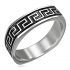 Купить стальное кольцо CARRAJI RST037 с орнаментом меандр оптом от 330 руб.