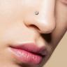 Купить титановая серьга-гвоздик (нострил) для пирсинга крыла носа PiercedFish T23NOL5 с квадратным фианитом оптом от 1 260 руб.