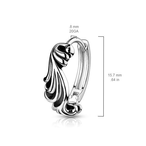 Купить серьги-кольца женские из стали TATIC EB-008-C оптом от 450 руб.