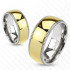 Купить кольцо из титана Spikes R-TI-4378 с золотистым покрытием оптом от 520 руб.