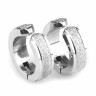 Купить стальные серьги клипсы TATIC SFE-13520 с имитацией алмазного напыления оптом от 480 руб.