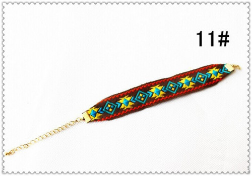 Купить плетеный браслет фенечка ALBR-3098 с орнаментом оптом от 160 руб.