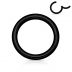 Черное кольцо кликер из стали PiercedFish PC3-K серьга для пирсинга септума, трагуса и хеликса, брови, губ, сосков, пупка (от 6 мм до 12 мм)