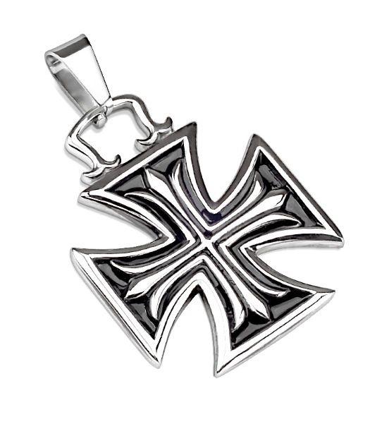 Купить байкерский крест из ювелирной стали TATIC --SSPQ-3441 мужской оптом от 740 руб.