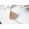Купить кольцо ROZI RG-88230 со стилизованной розой оптом от 480 руб.