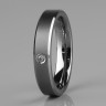 Купить мужское кольцо из карбида вольфрама CARRAJI R-TU-0106 с фианитом оптом от 1 140 руб.