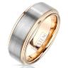 Купить мужское кольцо из тистена (титан-вольфрама) с покрытием цвета розового золота Tisten R-TS-030 оптом от 1 520 руб.
