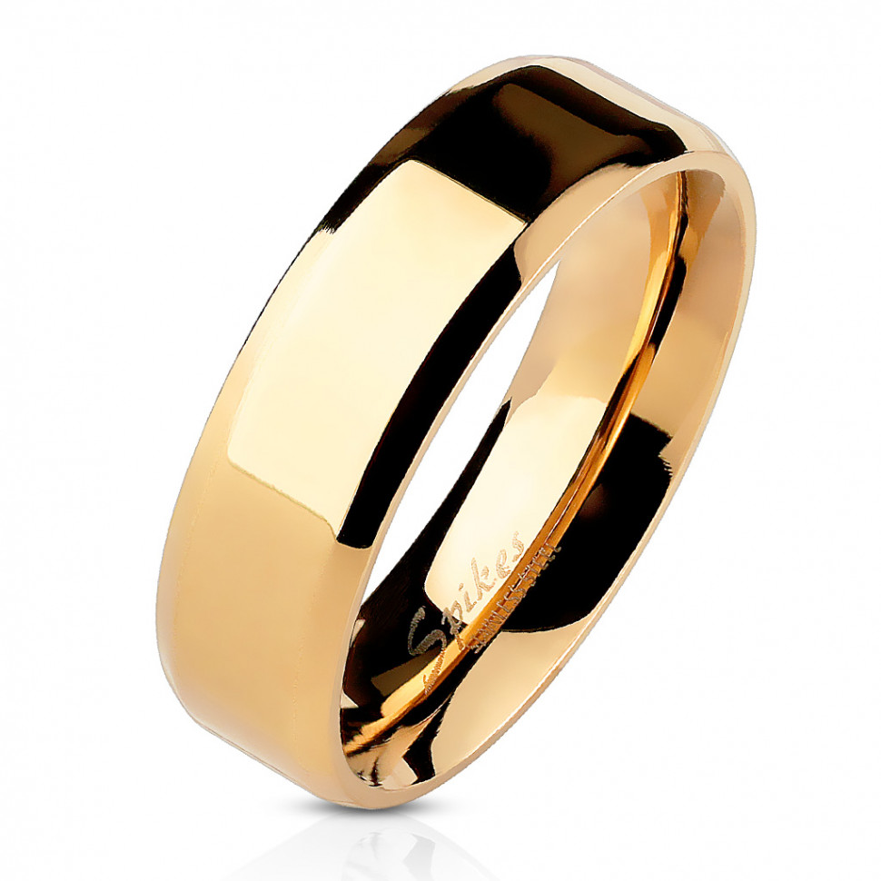 Купить кольцо из стали Spikes R082 цвета розовое золото оптом от 390 руб.