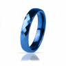 Купить синее кольцо из вольфрама Lonti R-TU-011B с ромбовидными гранями оптом от 820 руб.