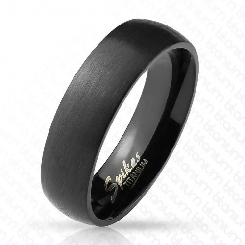 Купить кольцо из титана  Spikes R-TM-3882 черное матовое оптом от 530 руб.