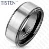 Купить мужское кольцо из тистена (титан-вольфрама) Tisten R-TS-029 с черным покрытием  оптом от 1 490 руб.