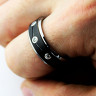 Купить кольцо мужское из карбида вольфрама CARRAJI RTU-108 с фианитами оптом от 1 380 руб.