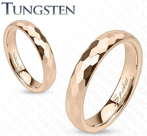 Купить кольцо из вольфрама Spikes TU-012 с геометрическими гранями оптом от 4 590 руб.