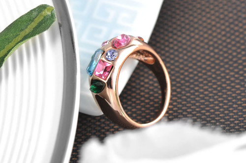 Купить кольцо ROZI RG-66530 с разноцветными камнями оптом от 660 руб.