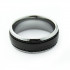 Купить кольцо мужское из карбида вольфрама CARRAJI RTU-112 с черной полосой оптом от 1 070 руб.